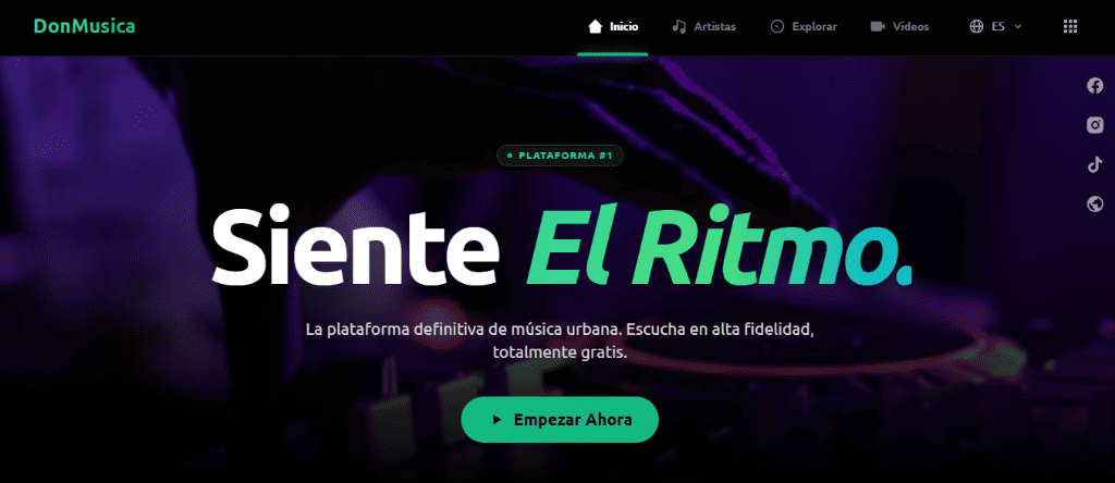 DonMusica - Plataforma de Música